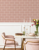 Papel de Parede Adesivo Brick Metro Blossom