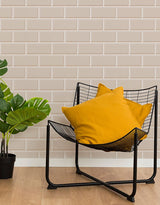 Papel de Parede Adesivo Brick Metro Champagne