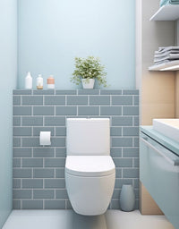 Papel de Parede Adesivo Brick Metro Frost