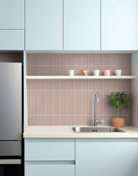 Papel de Parede Brick Vertical Blush