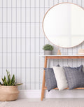 Papel de Parede de Azulejo Brick Vertical Snow