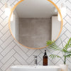 KIT DE 5 ROLOS - 3,00m x 50cm - Papel de Parede Adesivo Brick ZigZag Snow
