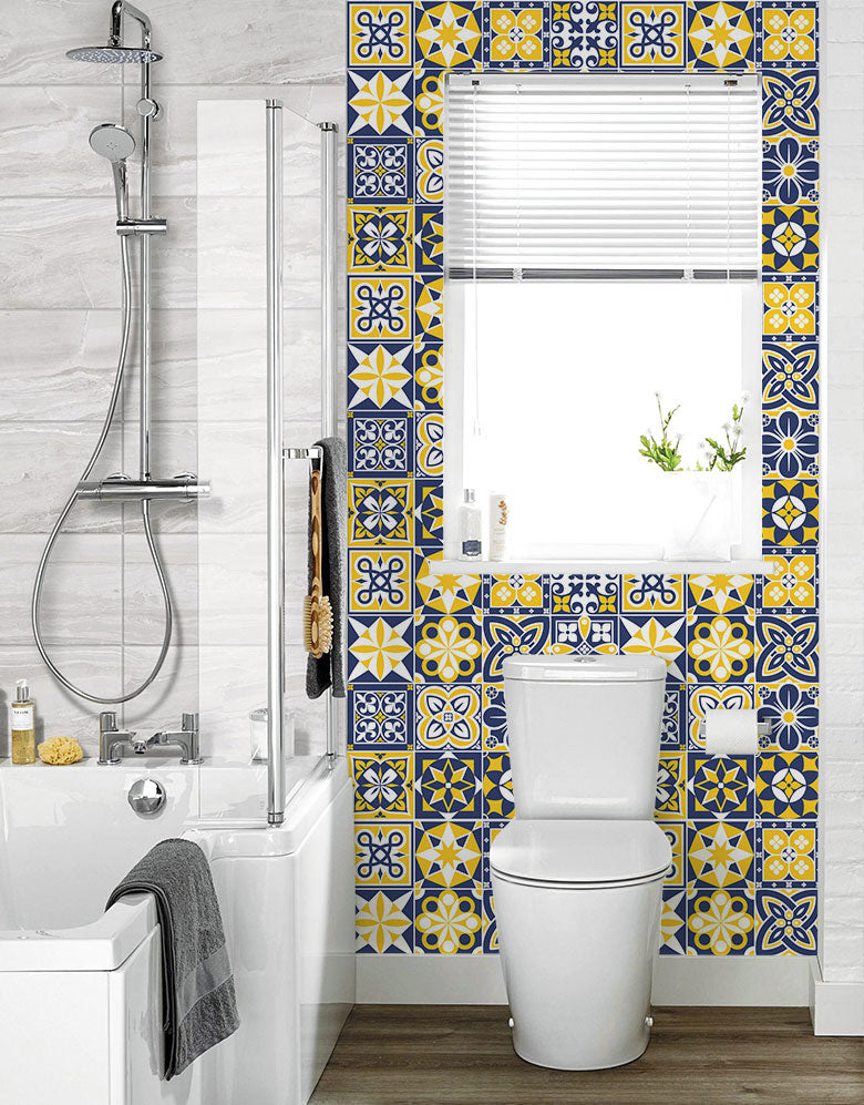 Papel de Parede Adesivo Azulejo Capri