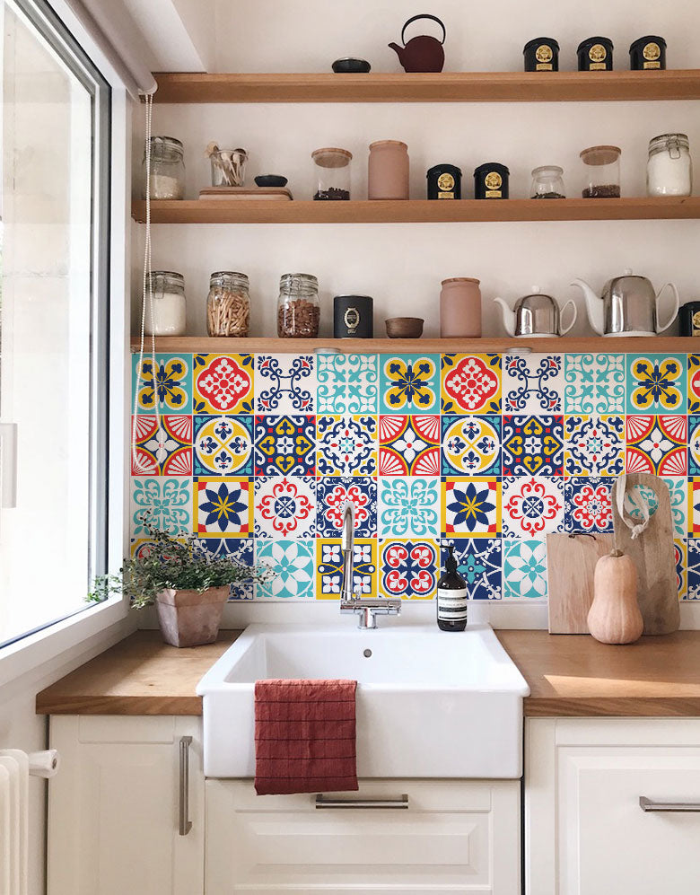 Papel de Parede Adesivo Azulejo Coimbra