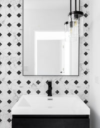 Papel de Parede Adesivo Azulejo Ladrilho Mármore