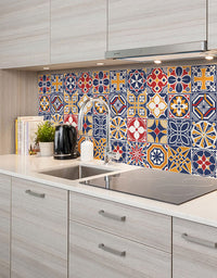 Papel de Parede Adesivo Azulejo Mônaco