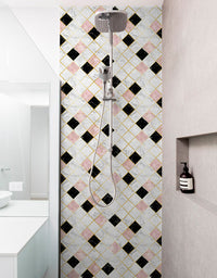 Papel de Parede Azulejo Mosaico Marmorizado