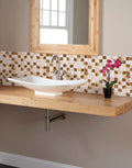 Papel de Parede Adesivo Pastilhas Oro Luxury