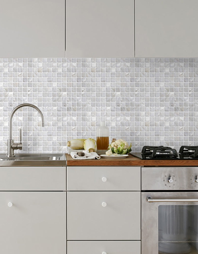 Papel de Parede Adesivo Pastilhas Perolas