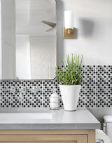 Papel de Parede Adesivo Pastilhas Pretas