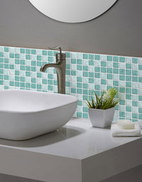 Papel de Parede Adesivo Turquesa Light