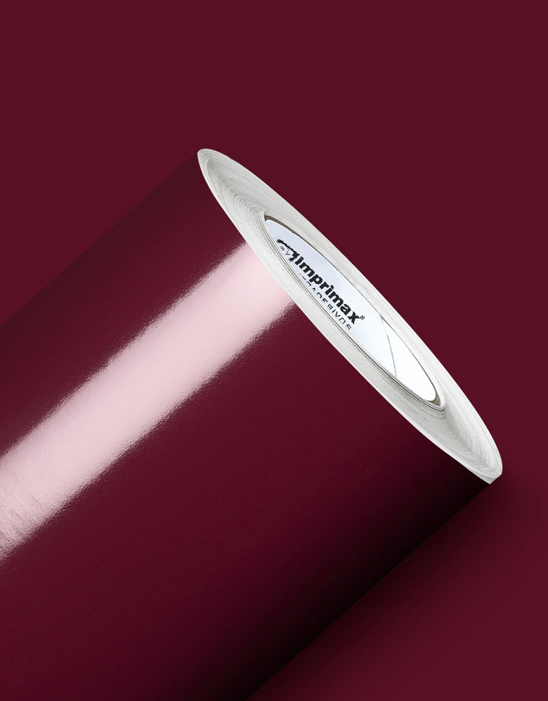 Adesivo de Envelopamento Bordô Brilho