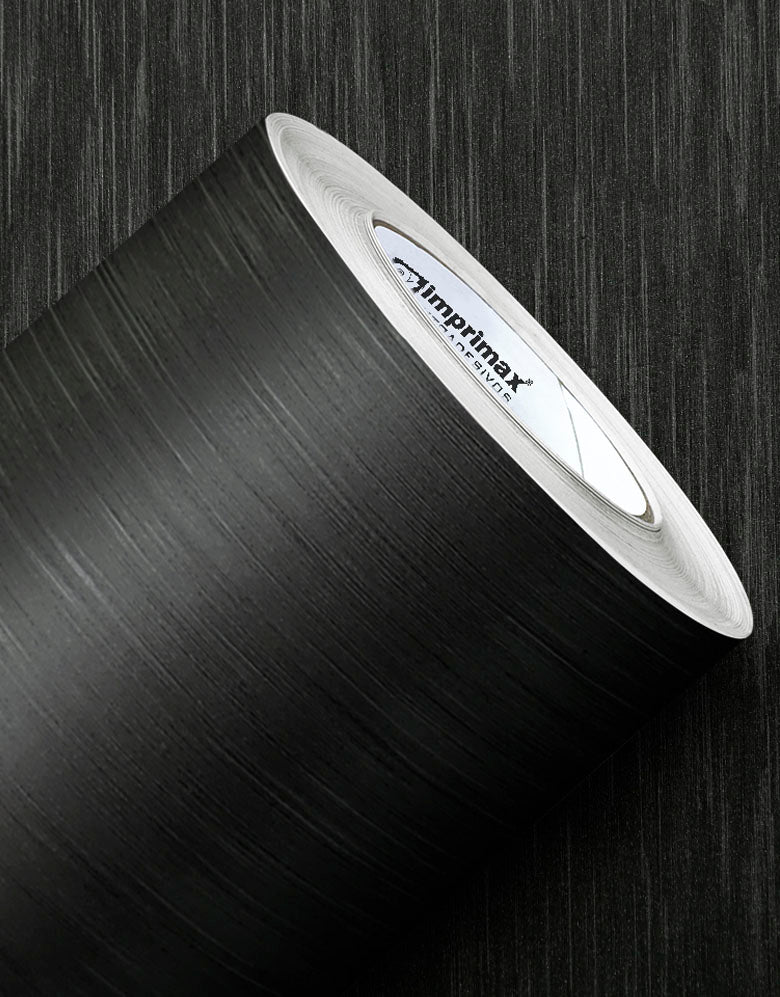 Adesivo de Envelopamento Escovado Preto