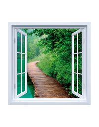 Adesivo de Janela Caminho no Lago