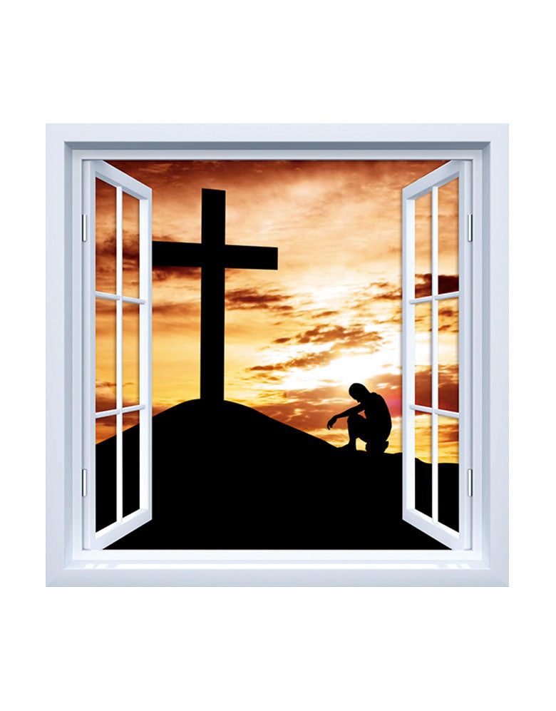 Adesivo de Janela Cruz