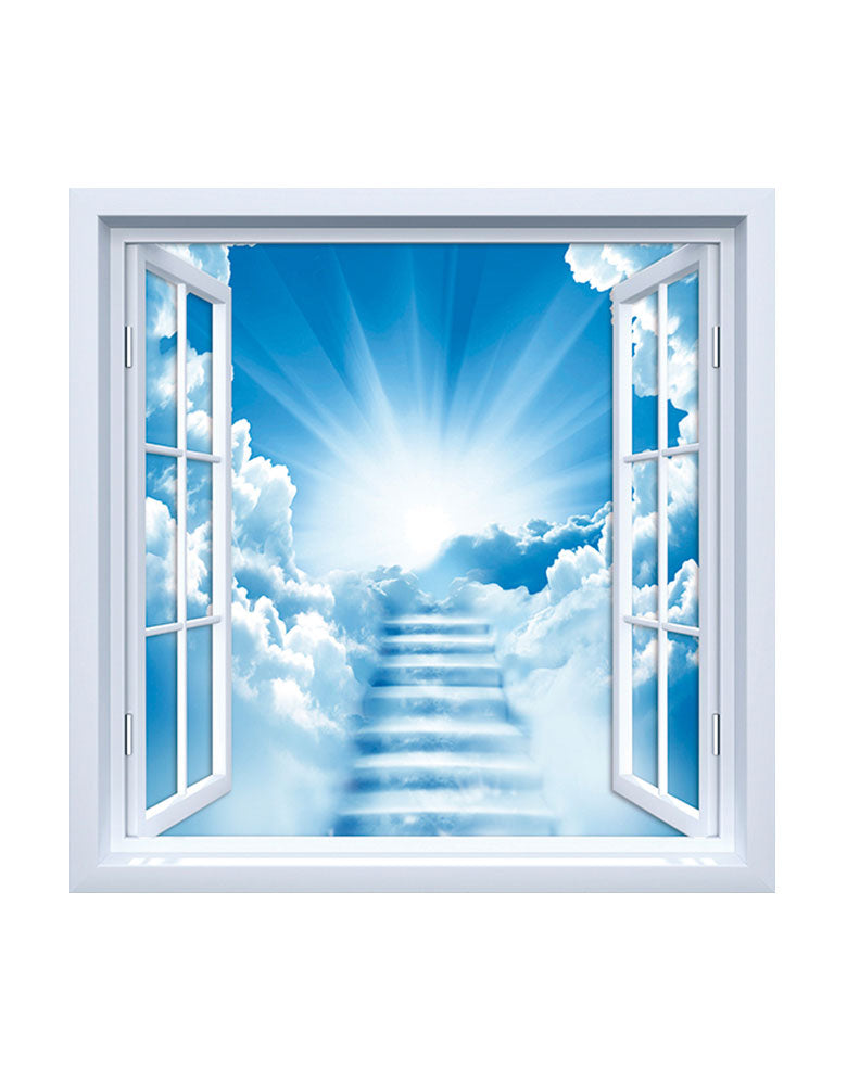 Adesivo de Janela Escada Para o Céu