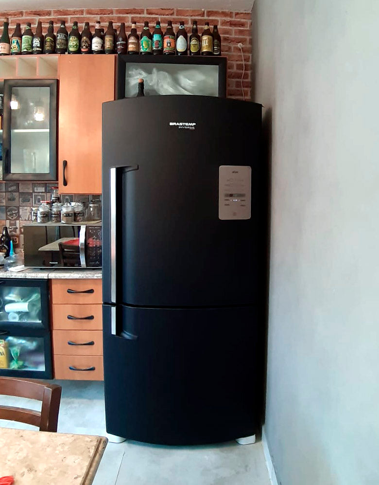 Adesivo para Geladeira Preto Fosco