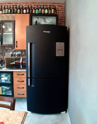 Adesivo para Geladeira Preto Fosco