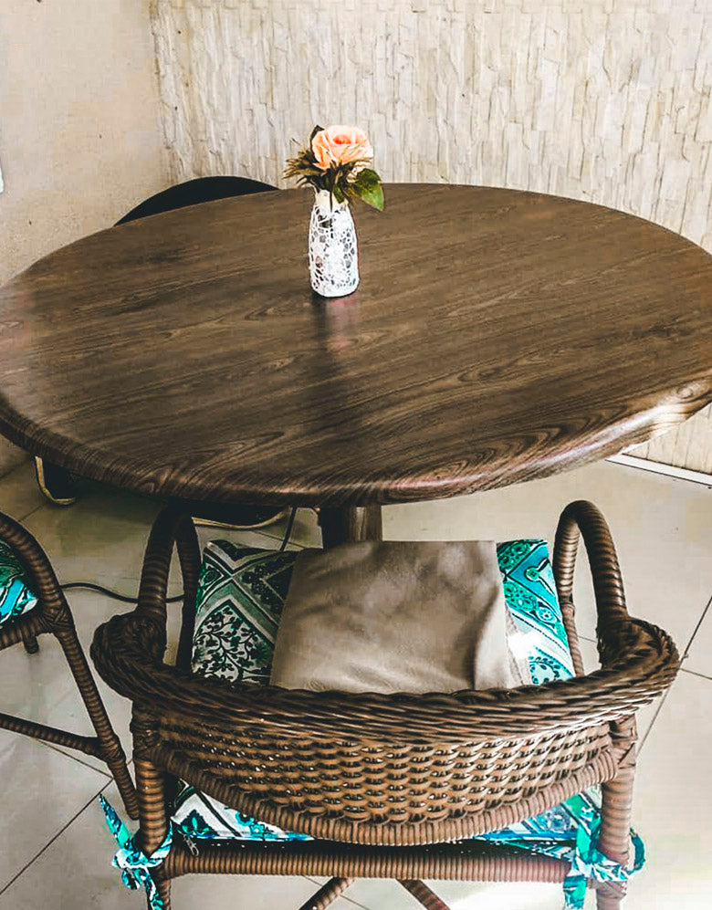 Adesivo para Mesa Madeira Mogno Escuro