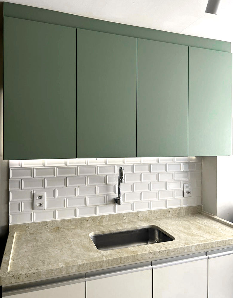 Adesivo para Pia Mármore Travertino Fosco