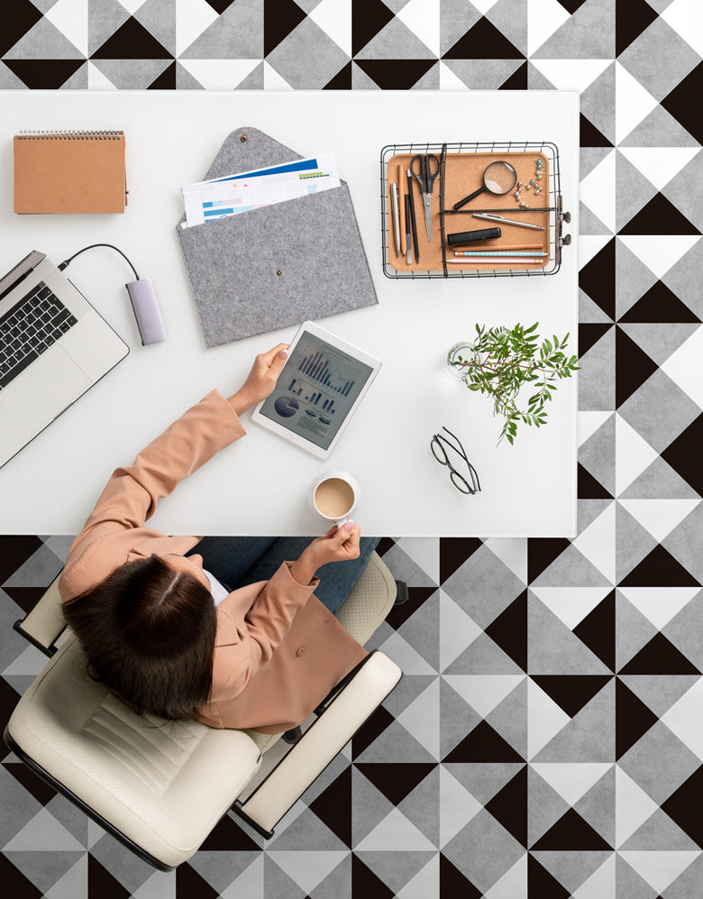 Adesivo para Piso Geométrico Trienne