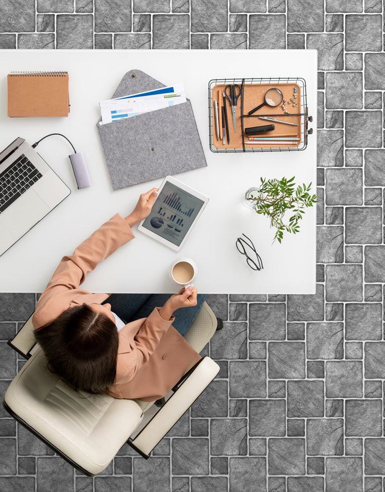 Adesivo para Piso Ladrilho Rústico