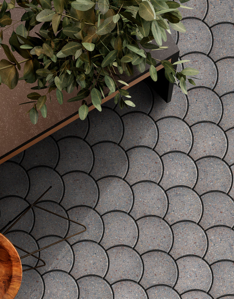 Adesivo para Piso Ondas de Cimento