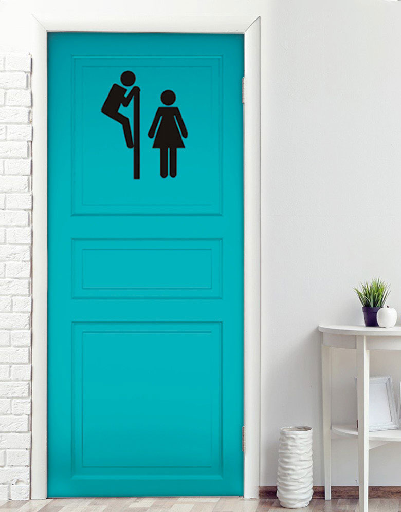 Adesivo para Porta Banheiro