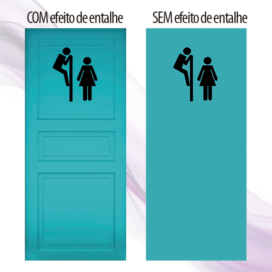Adesivo para Porta Banheiro