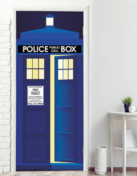 Adesivo para Porta Cabine Telefônica Azul