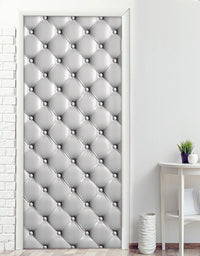 Adesivo para Porta Capitonê Cinza