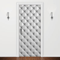 Adesivo para Porta Capitonê Cinza