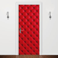 Adesivo para Porta Capitonê Vermelho