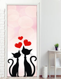 Adesivo para Porta Cat Love