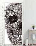 Adesivo para Porta Caveira de Flores