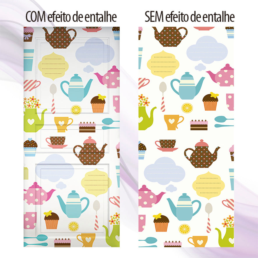 Adesivo para Porta Chá da Tarde