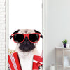 Adesivo para Porta Dog Pug Cinema