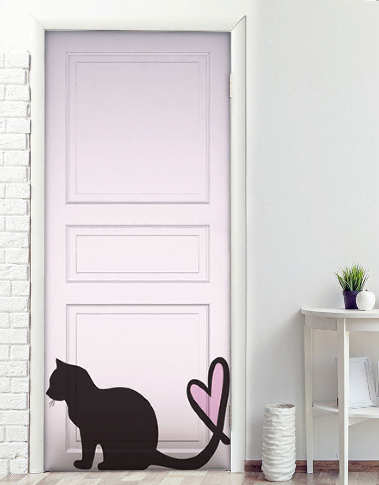 Adesivo para Porta Gatinho