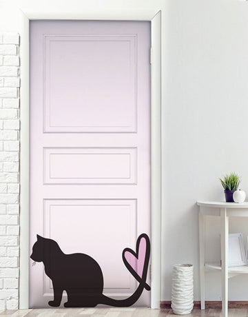Adesivo para Porta Gatinho