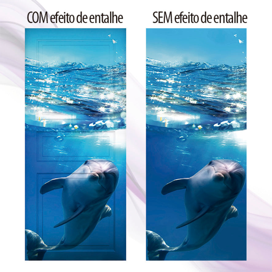 Adesivo para Porta Golfinho