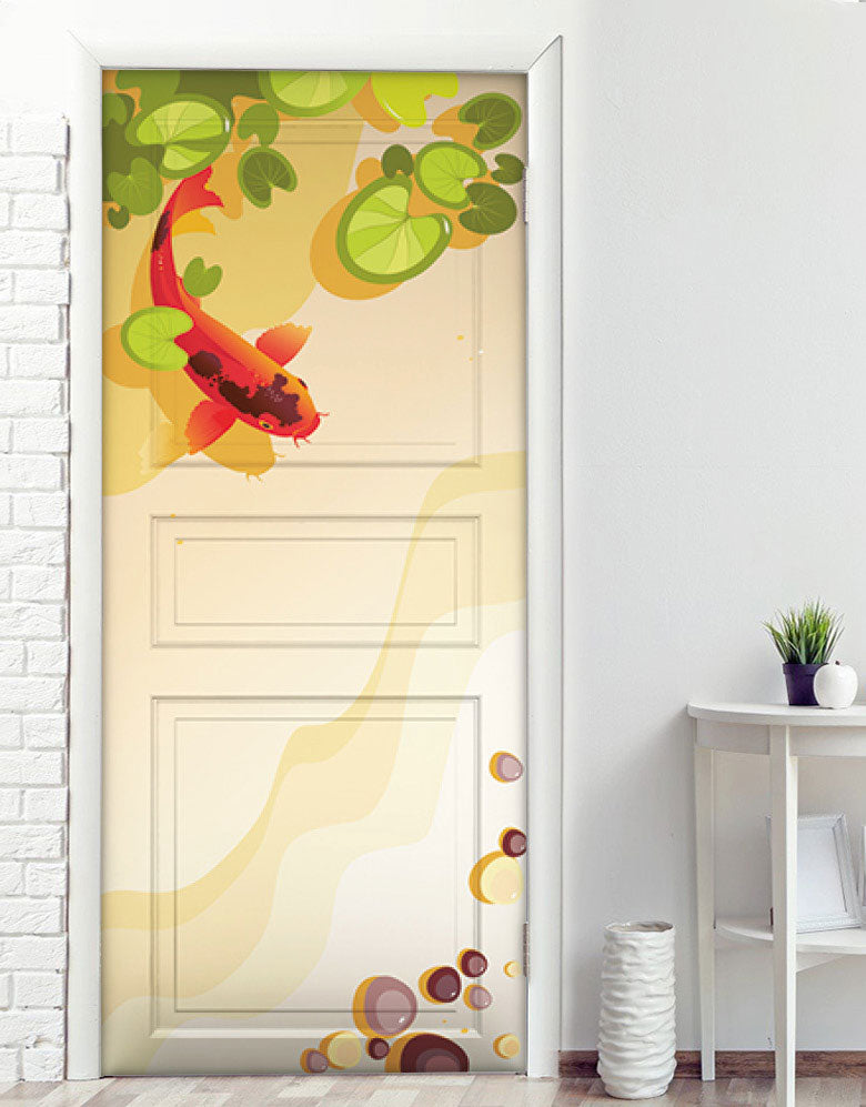 Adesivo para Porta Lago de Carpas