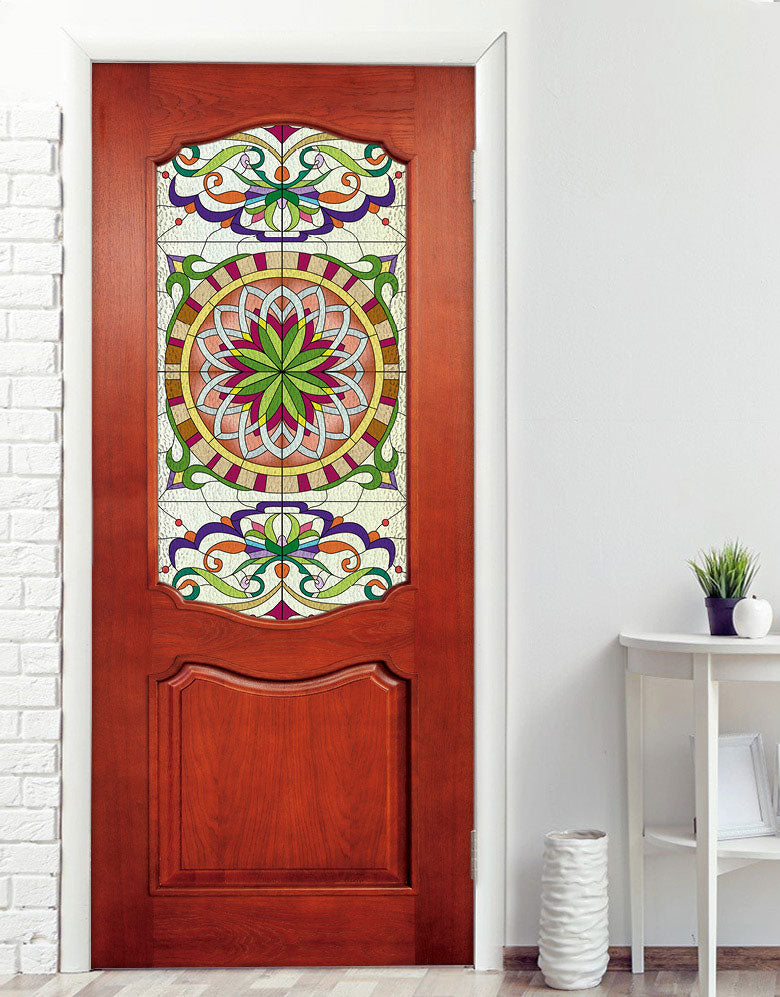 Adesivo Para Porta Madeira Mandalas