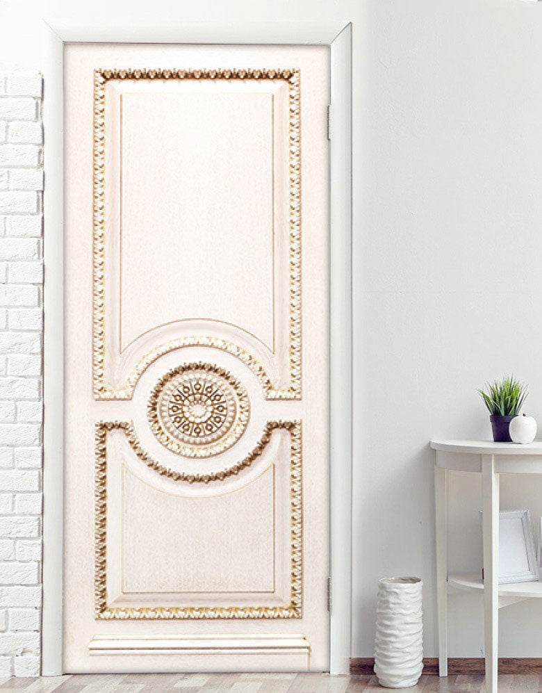 Adesivo para Porta Madeira Marfim