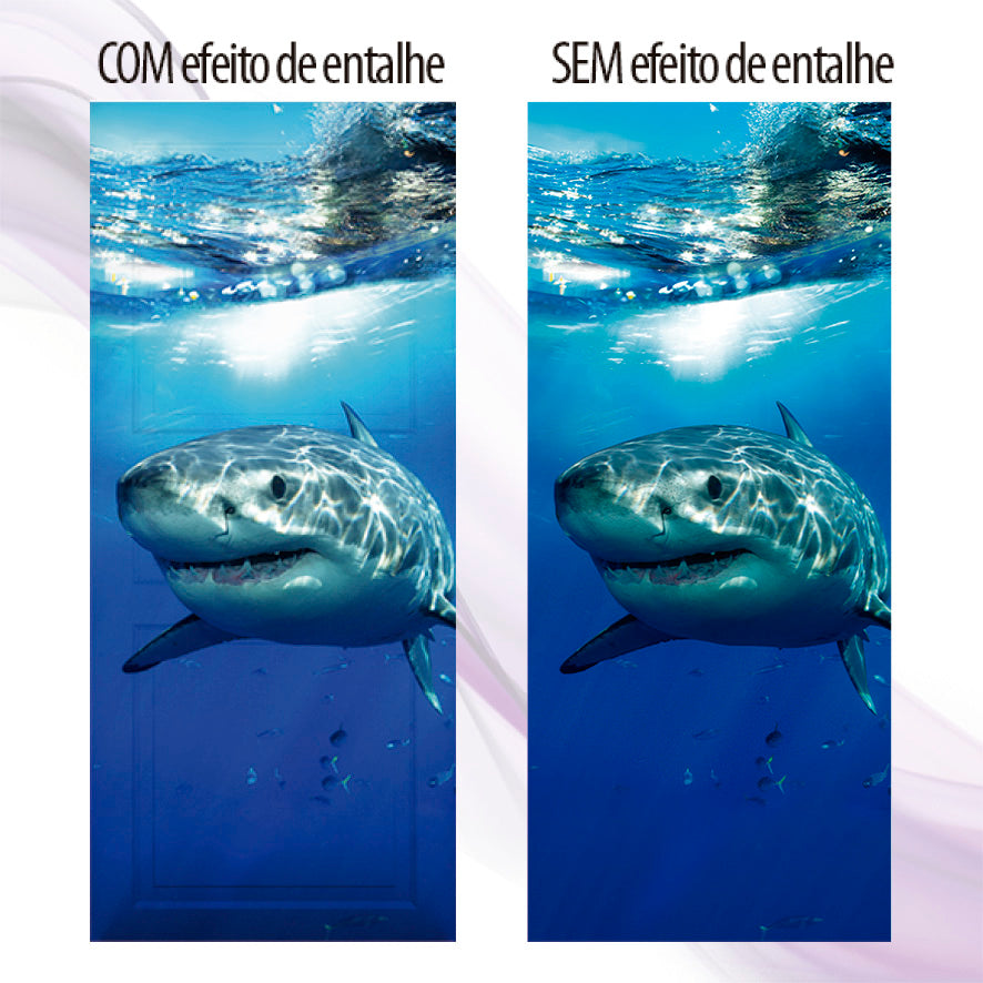 Adesivo para Porta Tubarão
