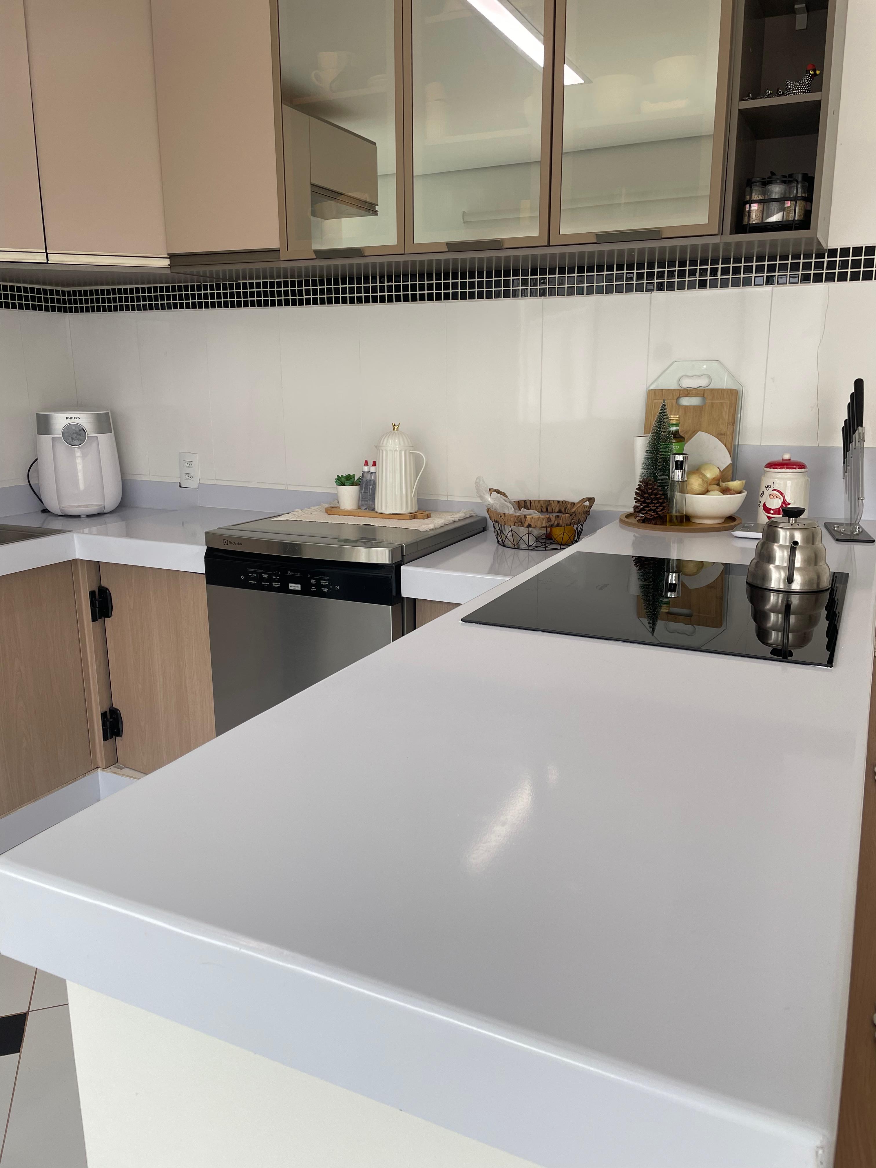 Adesivo para Pia Branco Blackout Brilho