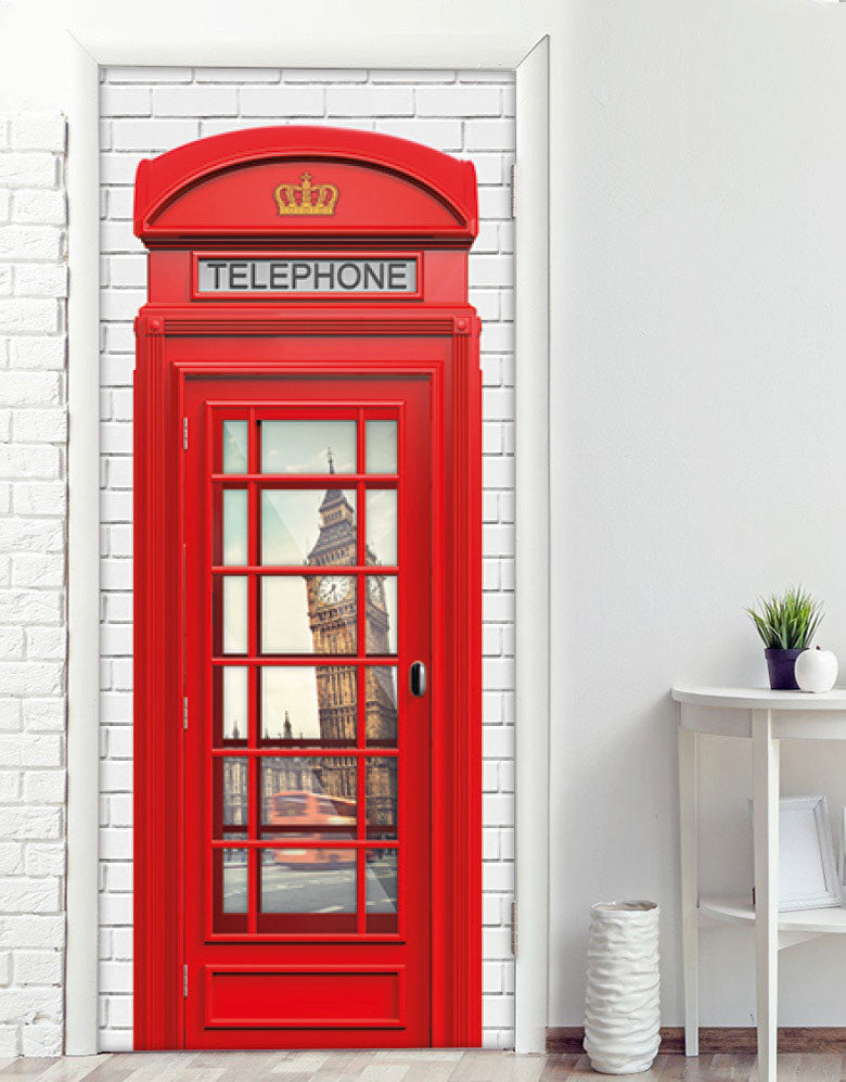 Adesivo para porta Cabine Telefonica Clássica