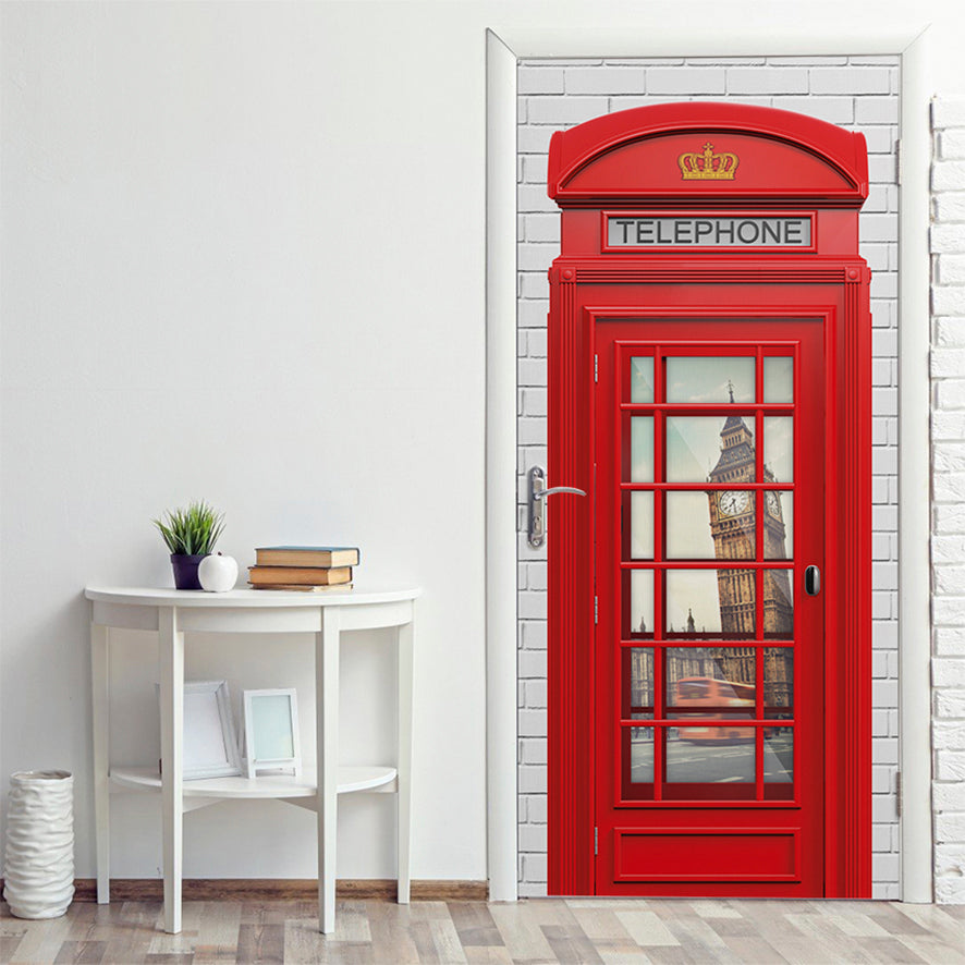 Adesivo para porta Cabine Telefonica Clássica