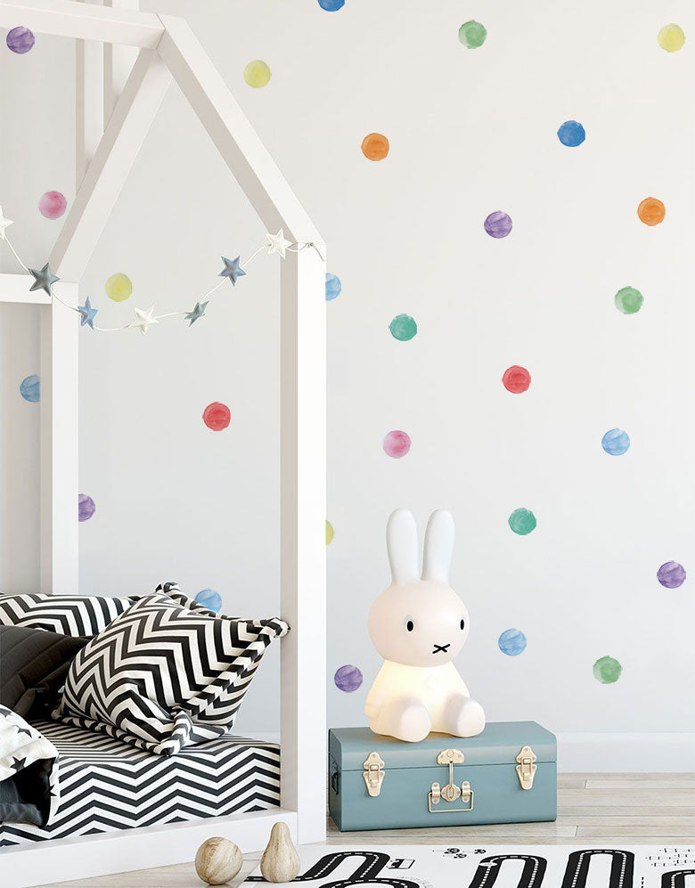 Adesivos Decorativos Bolinhas de Aquarela