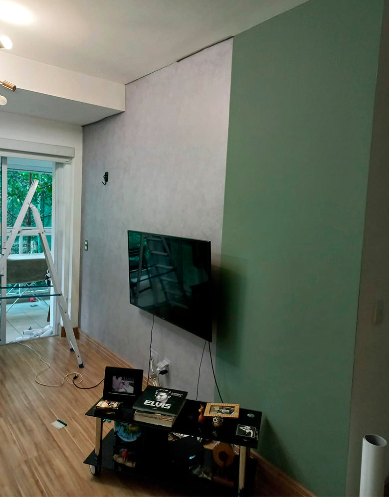 Papel de Parede Adesivo Cimento Queimado