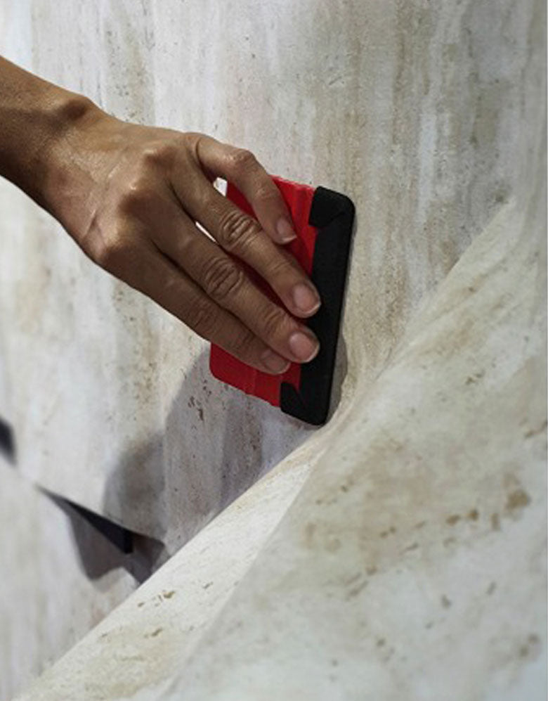 Adesivo para Chão Mármore Travertino Fosco